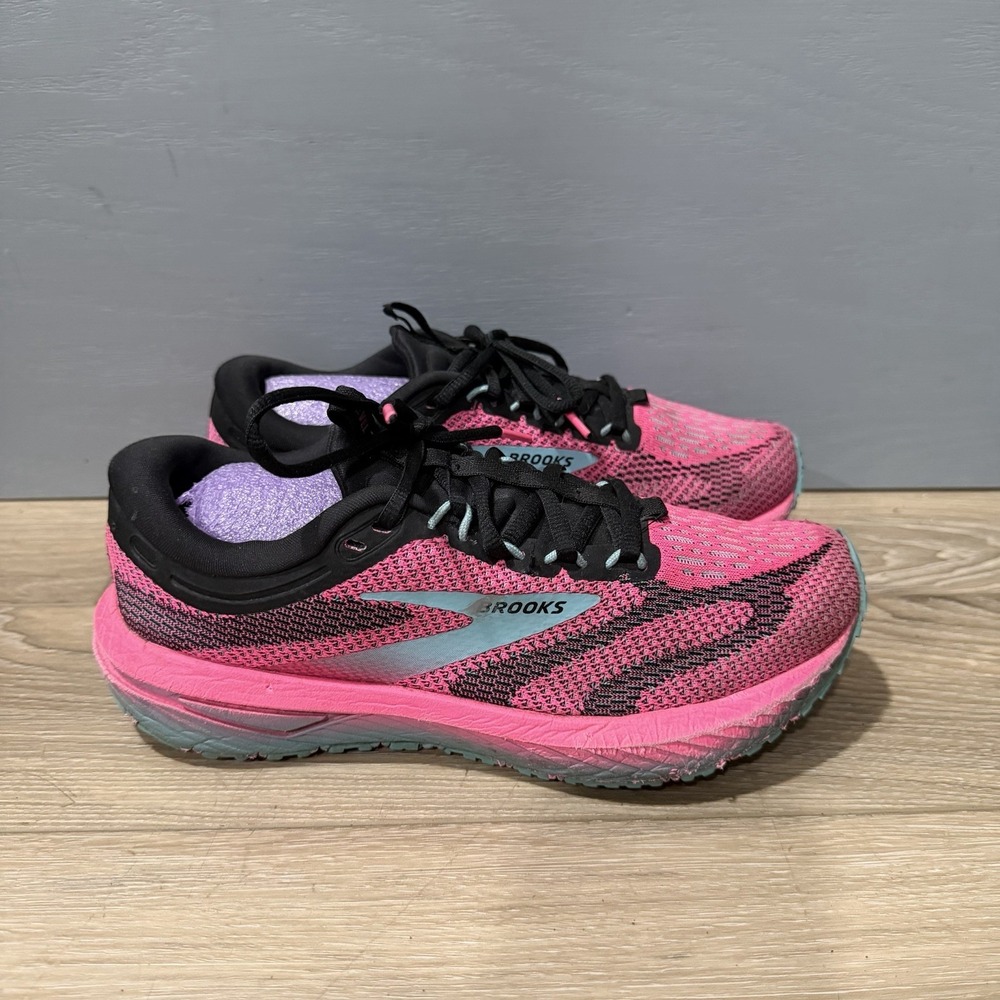 Brooks Revel 7 Running Shoes Womens 7.5 Knockout Pink Black 1204241B948